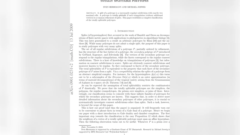 완전 분할 가능한 다면체