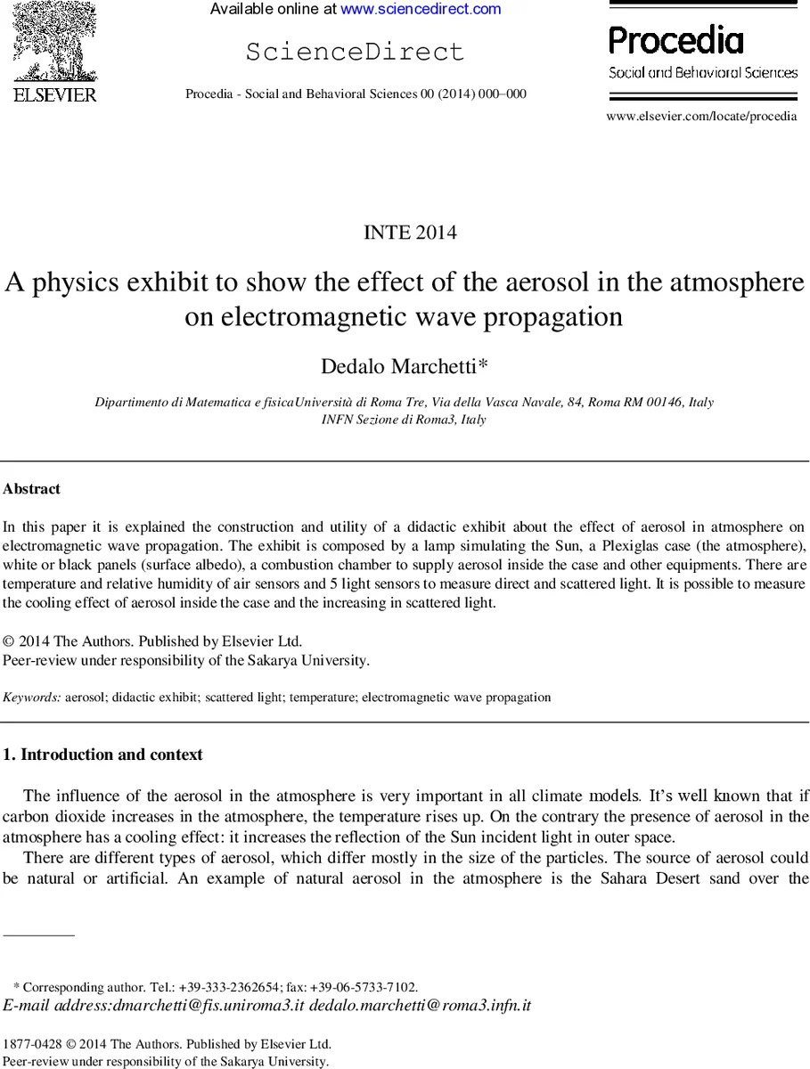 대기 에어로졸이 전자기파 전파에 미치는 영향 전시