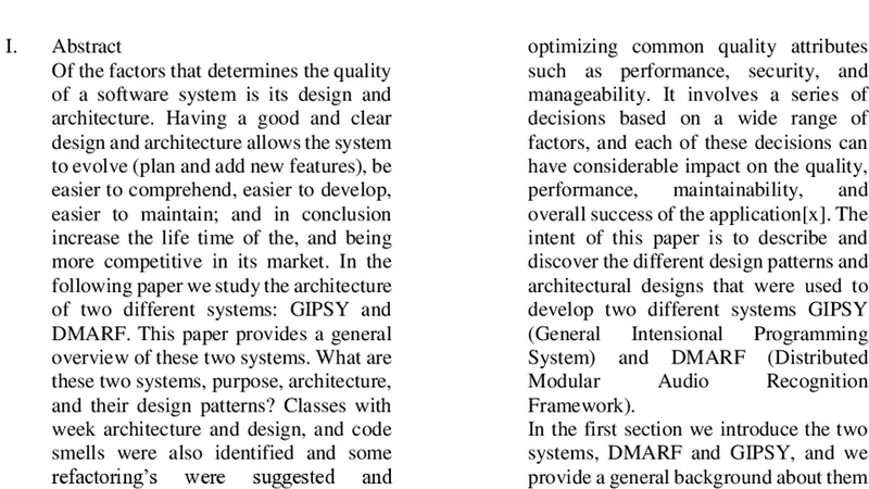 DMARF와 GIPSY 리팩터링을 향한 설계 분석