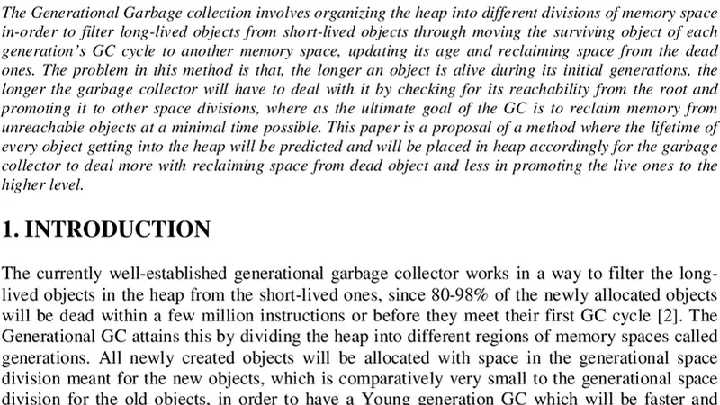 머신러닝 기반 병렬 세대 가비지 컬렉터 설계