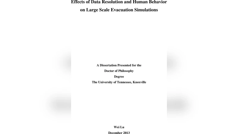 고해상도 인구 데이터와 인간 행동이 대규모 대피 시뮬레이션에 미치는 영향