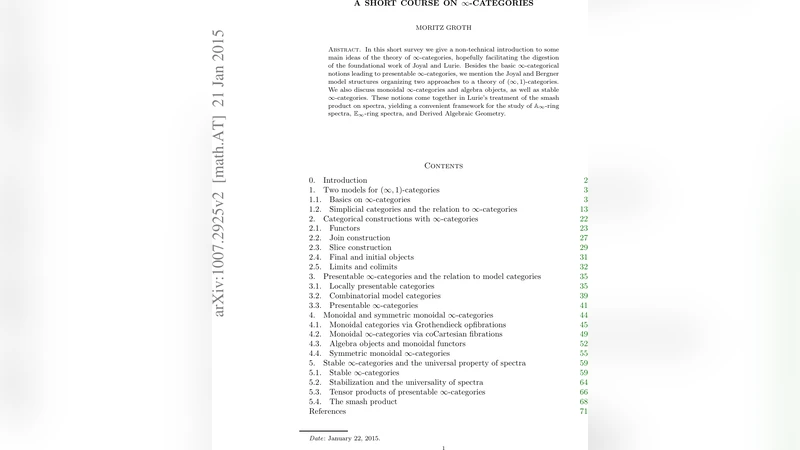 ∞‑카테고리 입문: 핵심 개념과 최신 응용