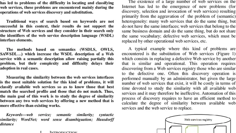 웹 서비스 유사도 계산을 위한 새로운 효율적 방법