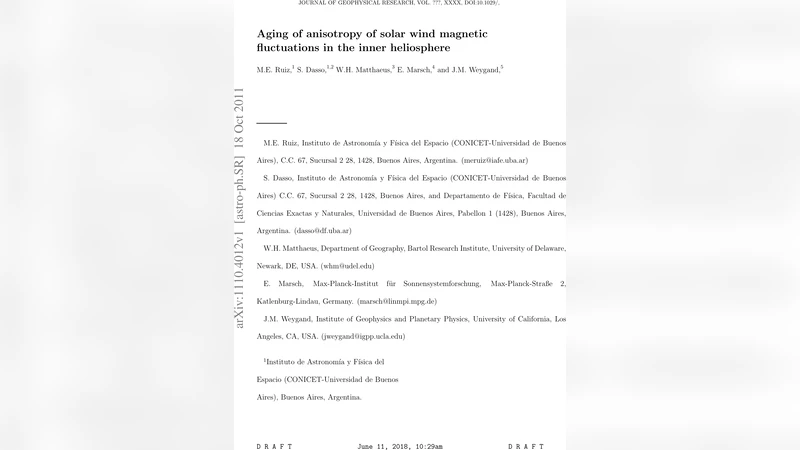 태양풍 자기 요동의 비등방성 진화: 헬리오스 관측을 통한 내부 태양계 연구
