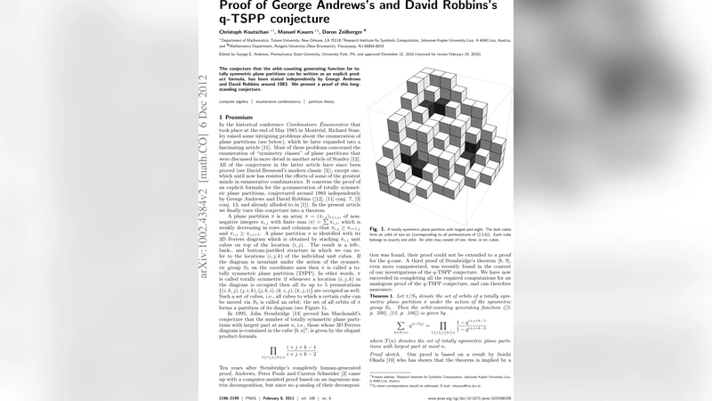 q전대칭 평면 분할의 궤도계수 생성함수에 대한 곱 공식 증명