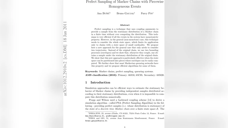 마코프 연쇄 완전 샘플링과 조각별 균일 이벤트