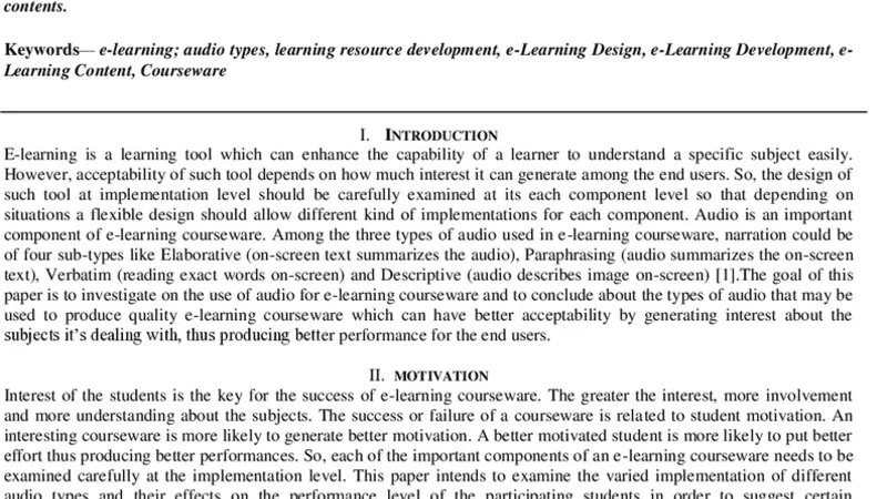 효과적인 오디오 활용으로 향상된 e러닝 코스웨어