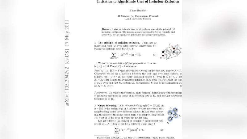 포함배제 원리의 알고리즘 활용 입문