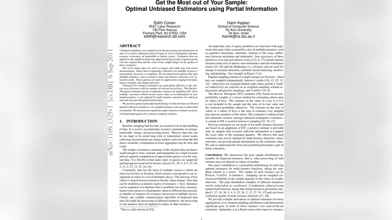 샘플을 최대한 활용하는 방법: 부분 정보 기반 최적 무편향 추정기