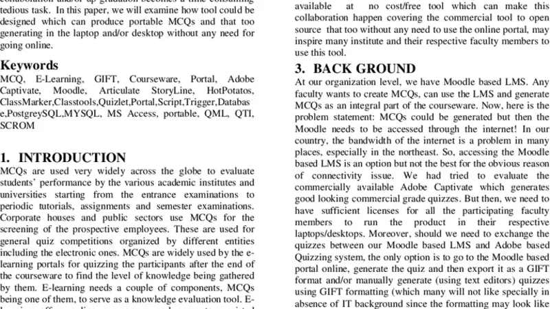 오프라인 GUI 기반 GIFT 툴 설계 및 구현