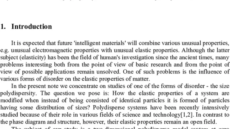 소프트 다중크기 원판의 포아송 비율 시뮬레이션
