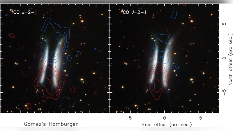 고메즈 햄버거 별 주위 회전 원반의 물리적 특성