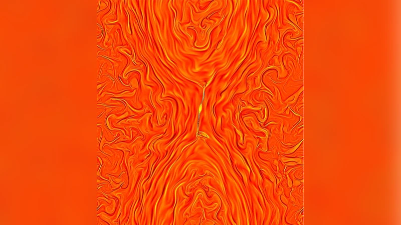 난류가 촉진하는 2차원 자기 재결합의 새로운 스케일