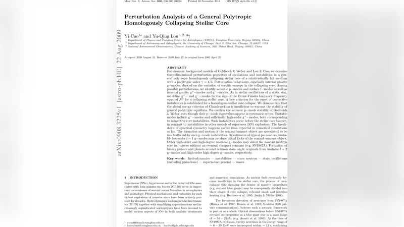 일반 다항식 동형 붕괴 핵의 진동·불안정성 정밀 분석