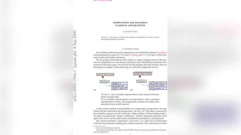 계산과 역학 고전과 양자