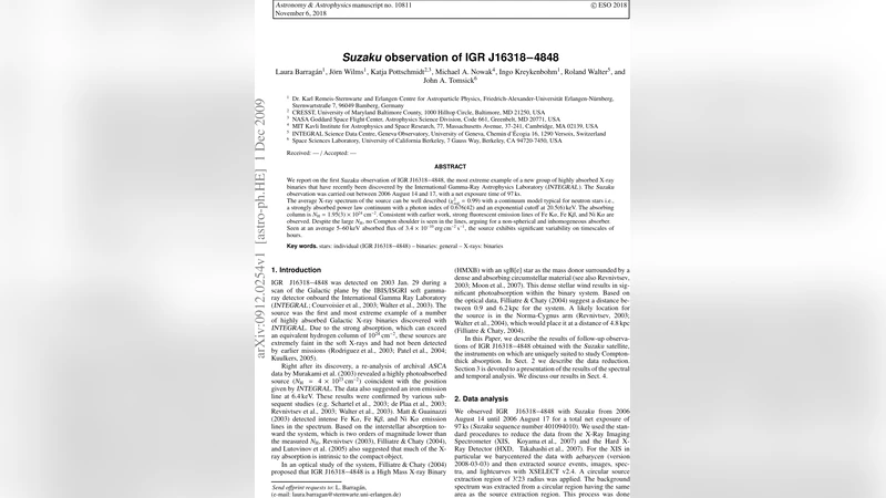 IGR J16318‑4848의 초고흡수 X선 특성: Suzaku 관측 결과