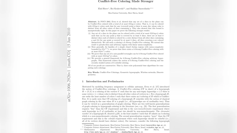 강력한 충돌프리 색칠의 새로운 경계