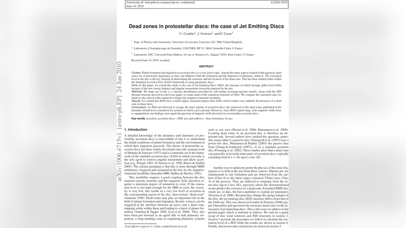제트 방출 원반에서 죽음 구역이 사라진 이유: 이온화와 MRI 활성화 연구