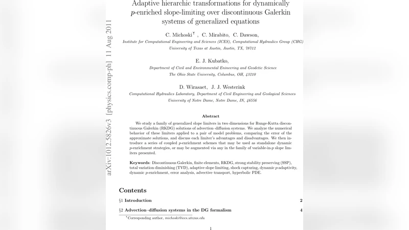 동적 p‑강화와 계층적 변환을 이용한 DG 기울기 제한 기법