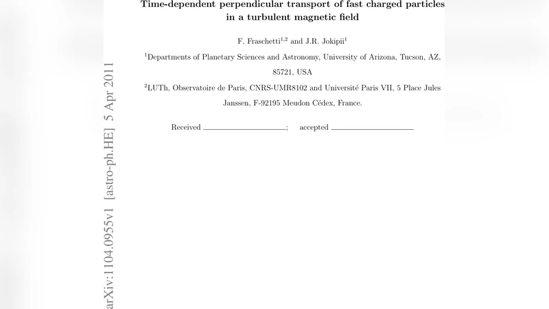 빠른 전하 입자의 수직 전파: 시간 의존성 및 난류 구조에 대한 새로운 해석