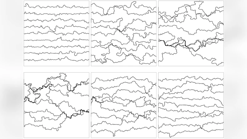 연속 퍼콜레이션 모델에서 등전위선의 프랙탈 구조