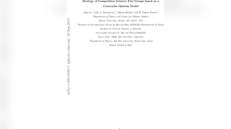 두 집단 경쟁을 위한 반대 의견 전략 모델