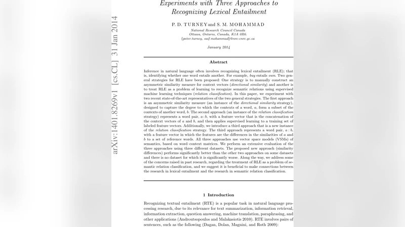 세 가지 방법으로 어휘 함축 인식 실험