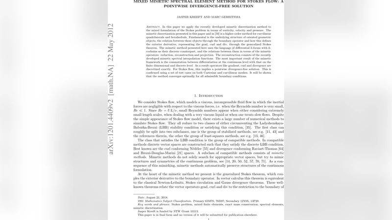 점별 무발산을 보장하는 혼합 미메틱 스펙트럴 요소법