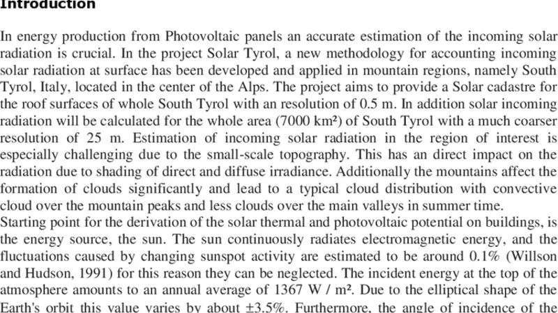 건물 태양에너지 수확을 위한 대기 복사전달 파라미터화