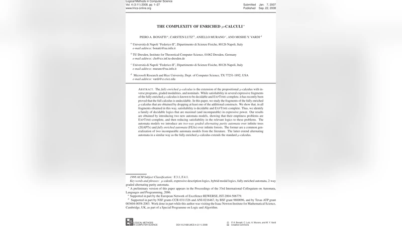 풍부한 뮤계산의 복잡성 연구