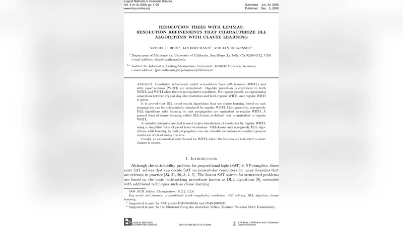 레마를 활용한 해법 트리: DLL 학습 알고리즘과 해법 복잡도 연결