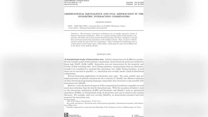 관측 동등성과 완전 추상화: 대칭 상호작용 결합자