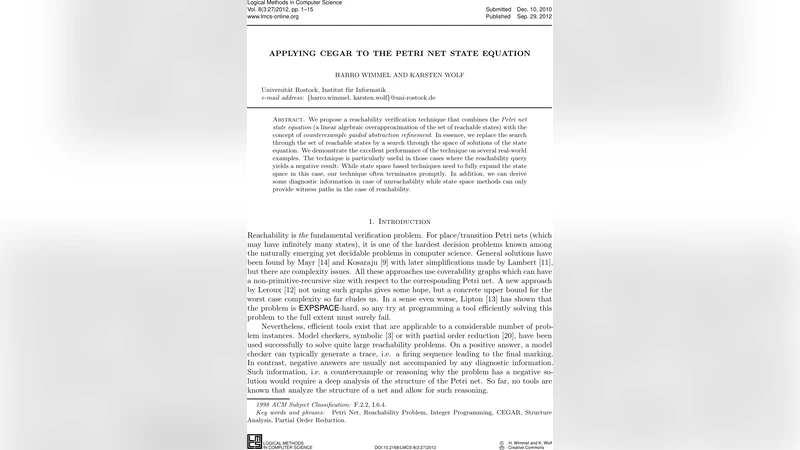 CEGAR와 페트리망 상태 방정식의 결합