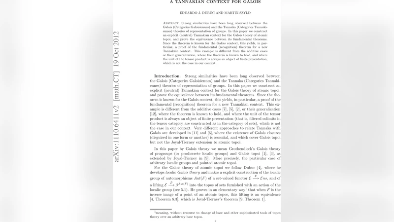 원자 토포이와 가날리 이론을 잇는 탄나키안 구조