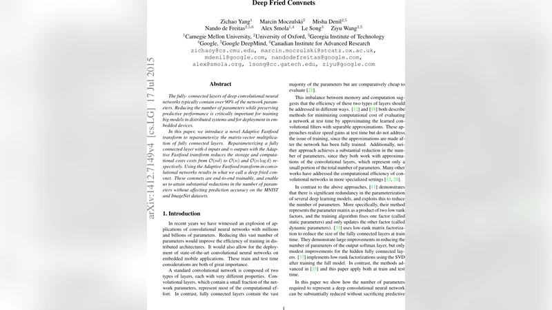 딥프라이드 컨볼루션 네트워크