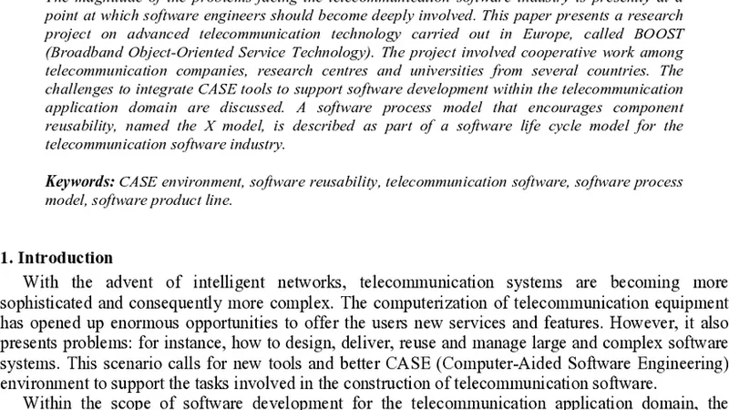 텔레콤 분야 CASE 설계 통합의 도전과제