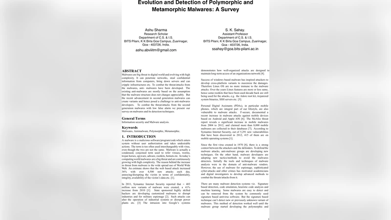 다형·변형 악성코드 진화와 탐지 기술 종합 조사