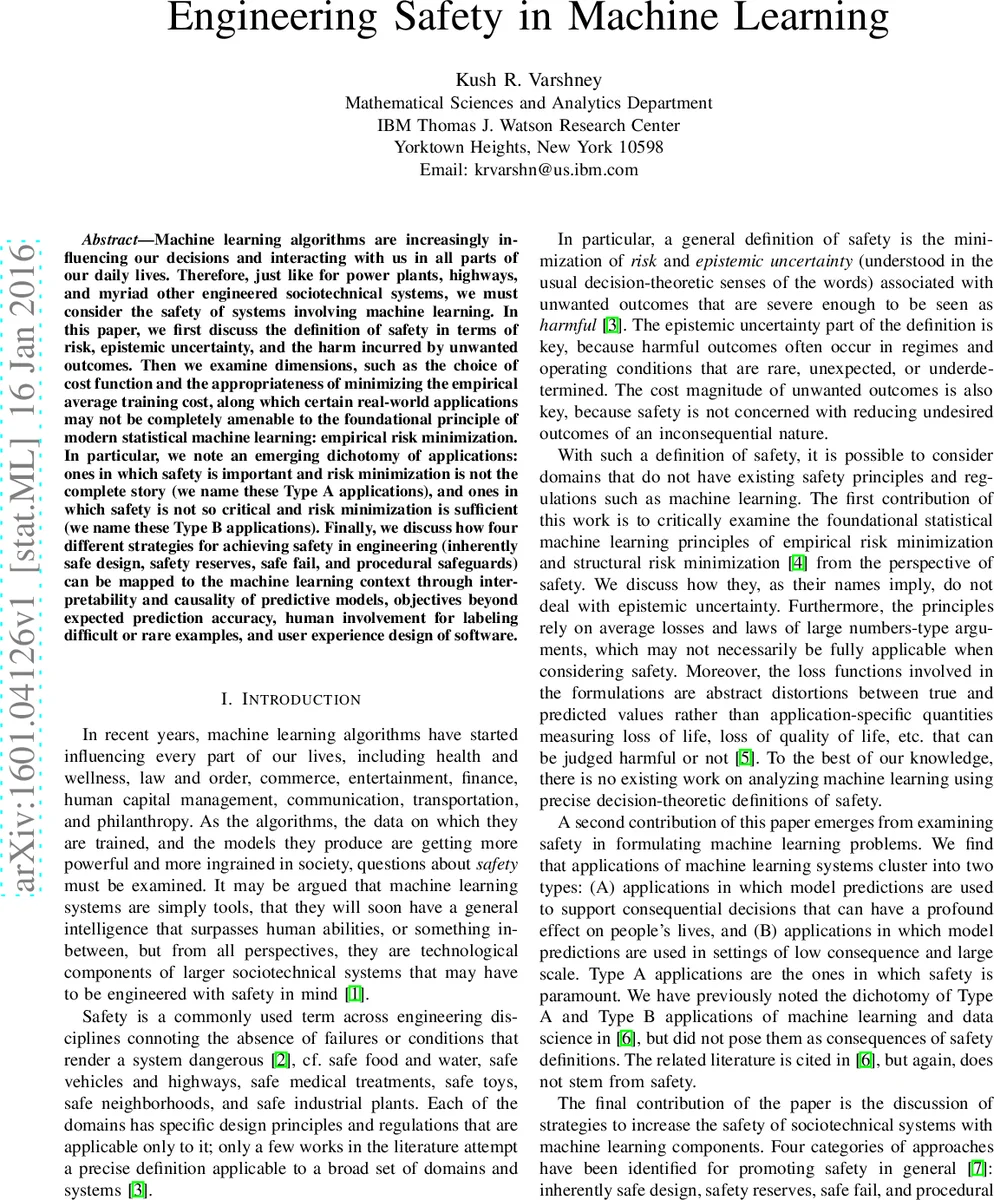 머신러닝 안전공학: 위험·불확실성·전략적 설계