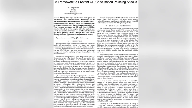 QR코드 피싱 방지를 위한 사용자 중심 교육 프레임워크