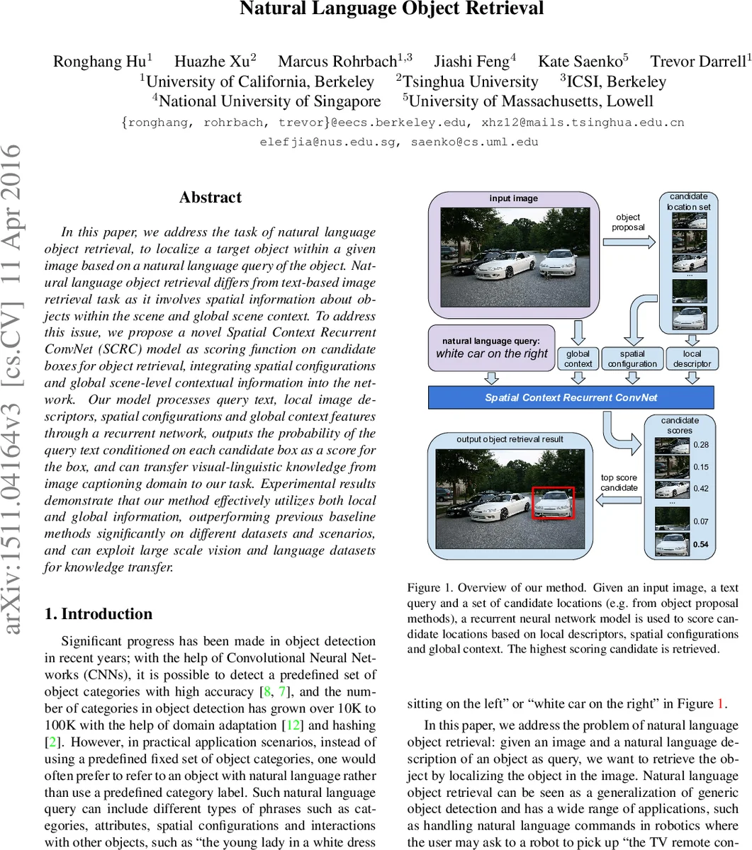 자연어 기반 객체 검색 모델