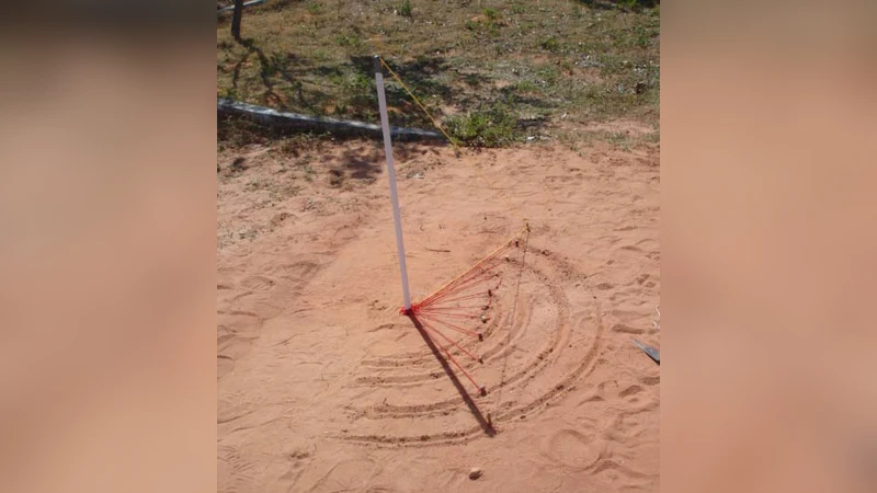 그노몬을 움직이며 그림자 고정하기