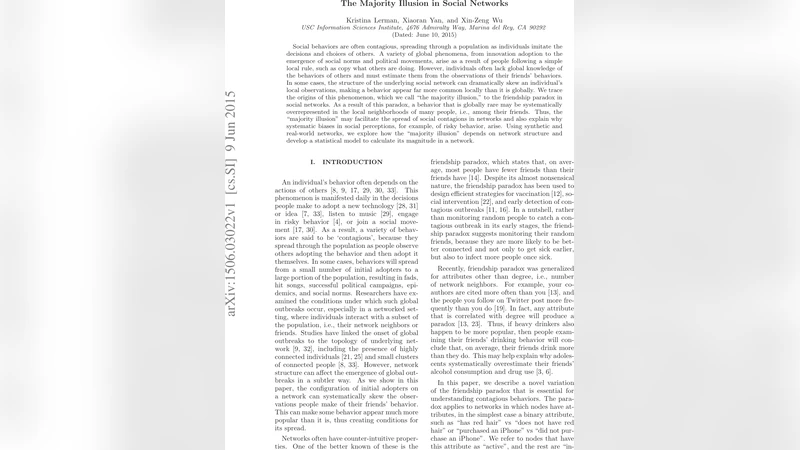 소셜 네트워크에서 다수 착각 현상