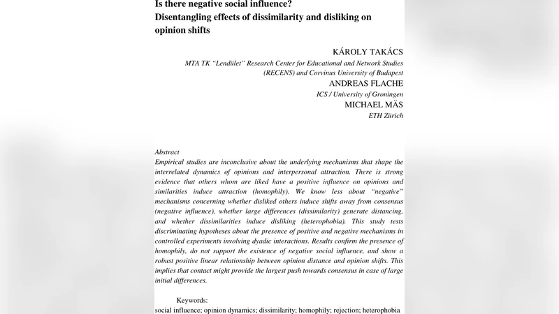 부정적 사회적 영향은 존재할까