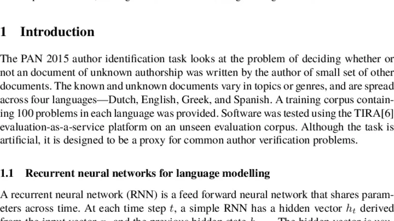 다중헤드 순환 신경망을 이용한 작가 식별