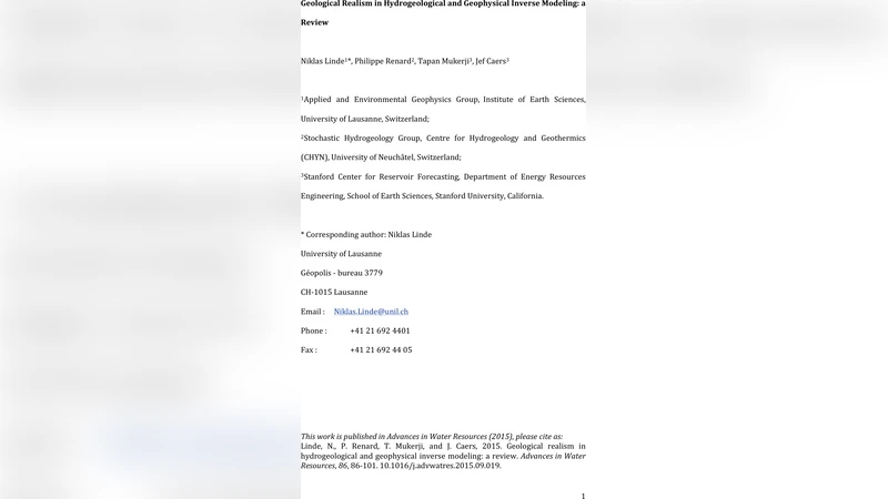 지질 현실성을 반영한 수리·지구물리 역학 역문제 통합 리뷰