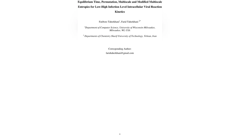 바이러스 감염 단계별 복잡도 측정: 퍼뮤테이션·다중스케일 엔트로피로 본 세포 내 HIV 반응 동역학