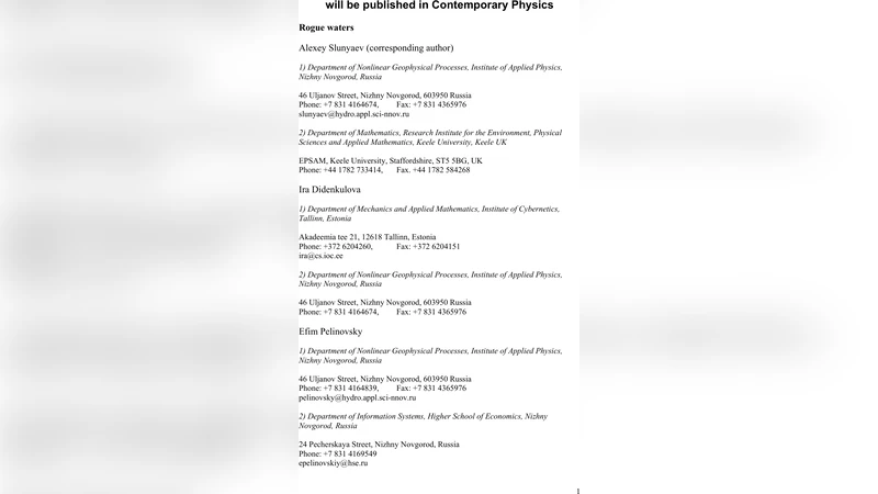 해양 초거대 파동의 비밀: 록키 웨이브 메커니즘 총정리