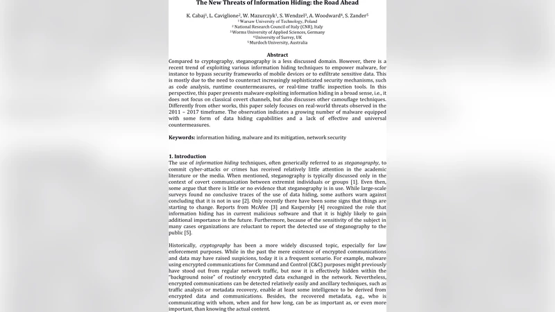 정보 은닉의 새로운 위협과 미래 전망