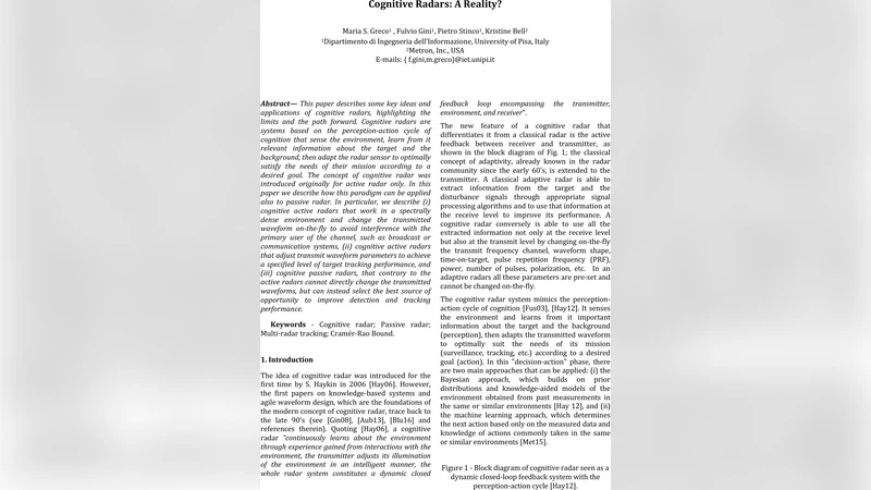 인지 레이더: 현실인가