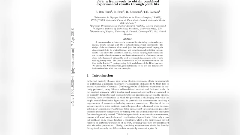 Jfit 마스터 워커 구조를 활용한 공동 데이터 피팅 프레임워크